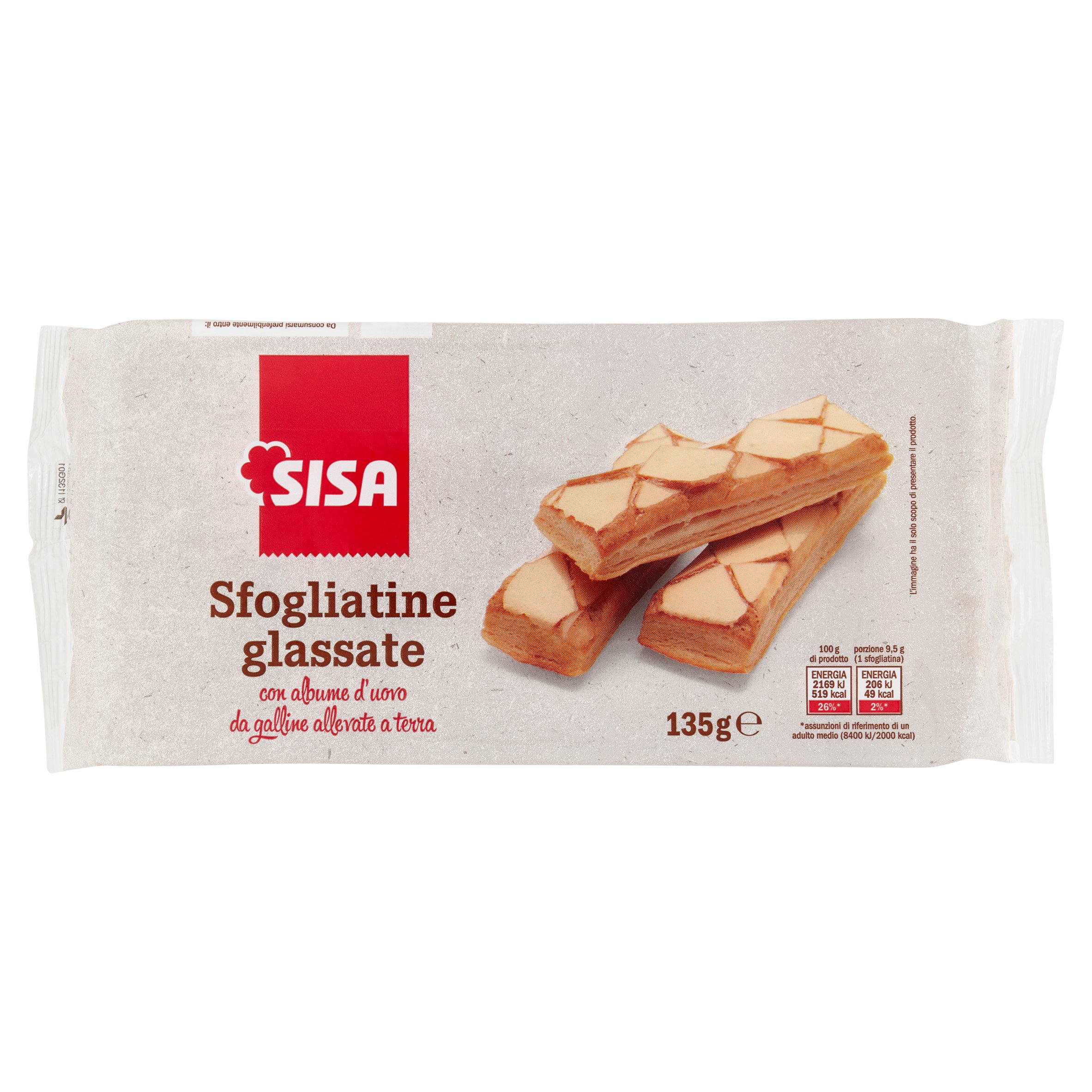 Sisa Sfogliatine glassate 135 g