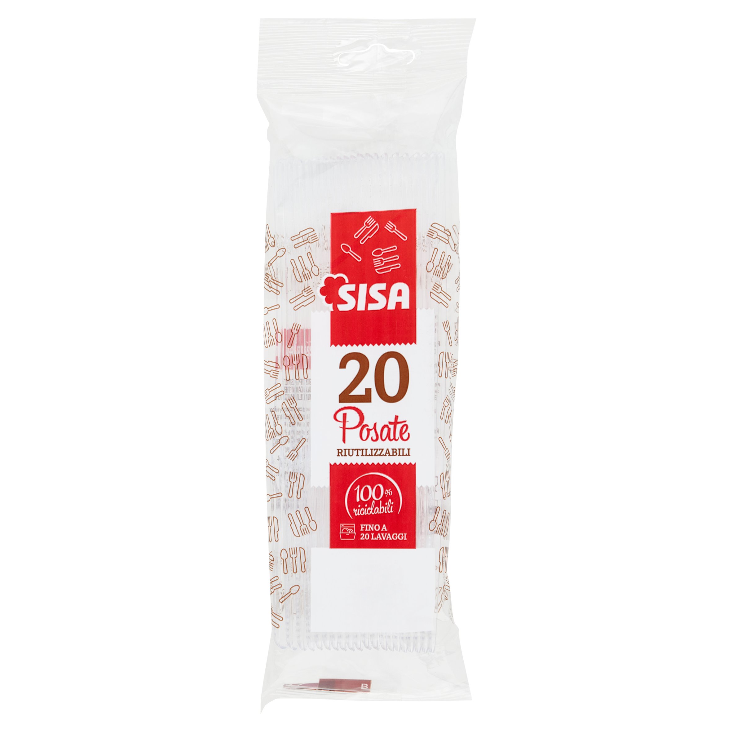 Sisa Posate Riutilizzabili Coltelli 20 pz