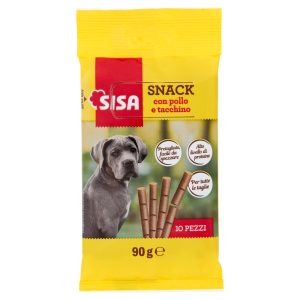 Sisa Snack Cane con pollo e tacchino 10 Pezzi 90 g